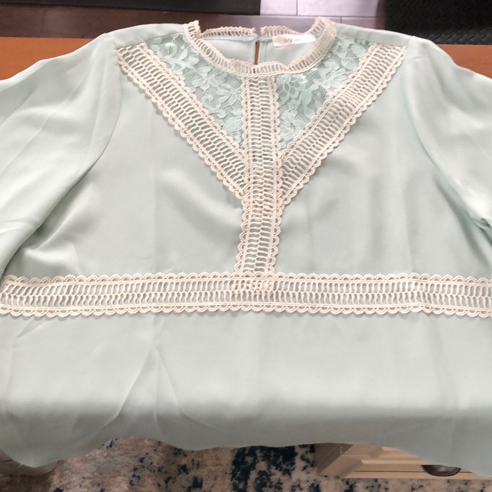 Plus Size Mint Blouse